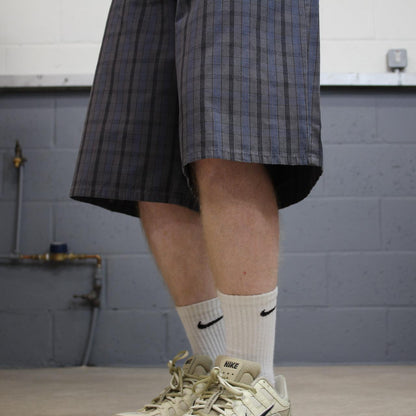 Dickies checkered chino shorts carpenter grey Chino skater / surf check shorts loose fit