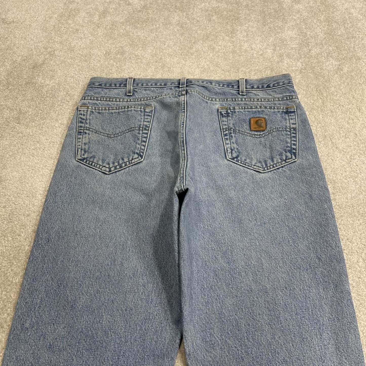 Carhartt jeans denim work pants blue Traditional fit 100% cotton skater style pants