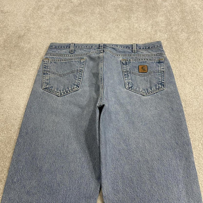 Carhartt jeans denim work pants blue Traditional fit 100% cotton skater style pants