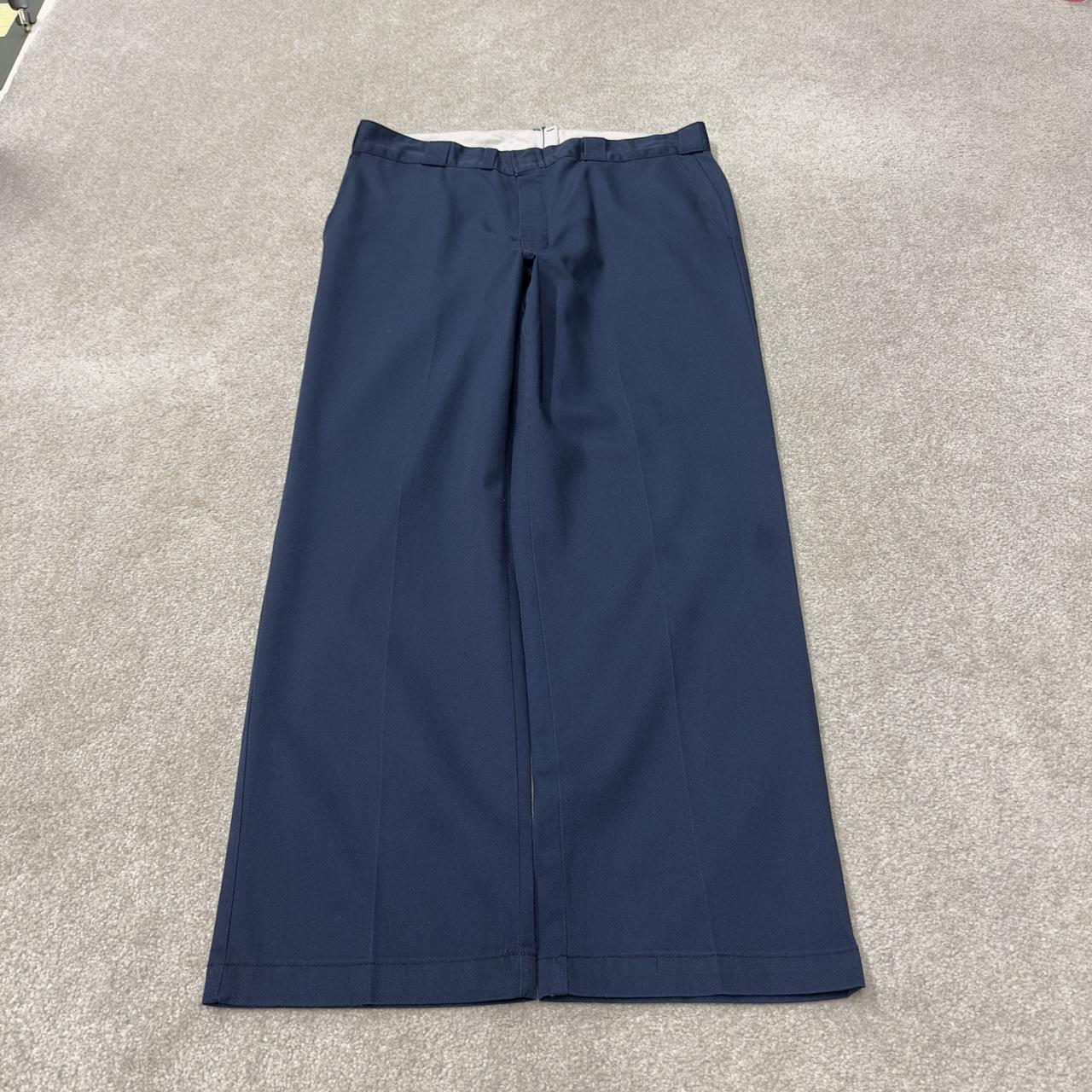 Vintage Dickies chino y2k pants W36L30 navy loose fit Twill chino style skate work trousers