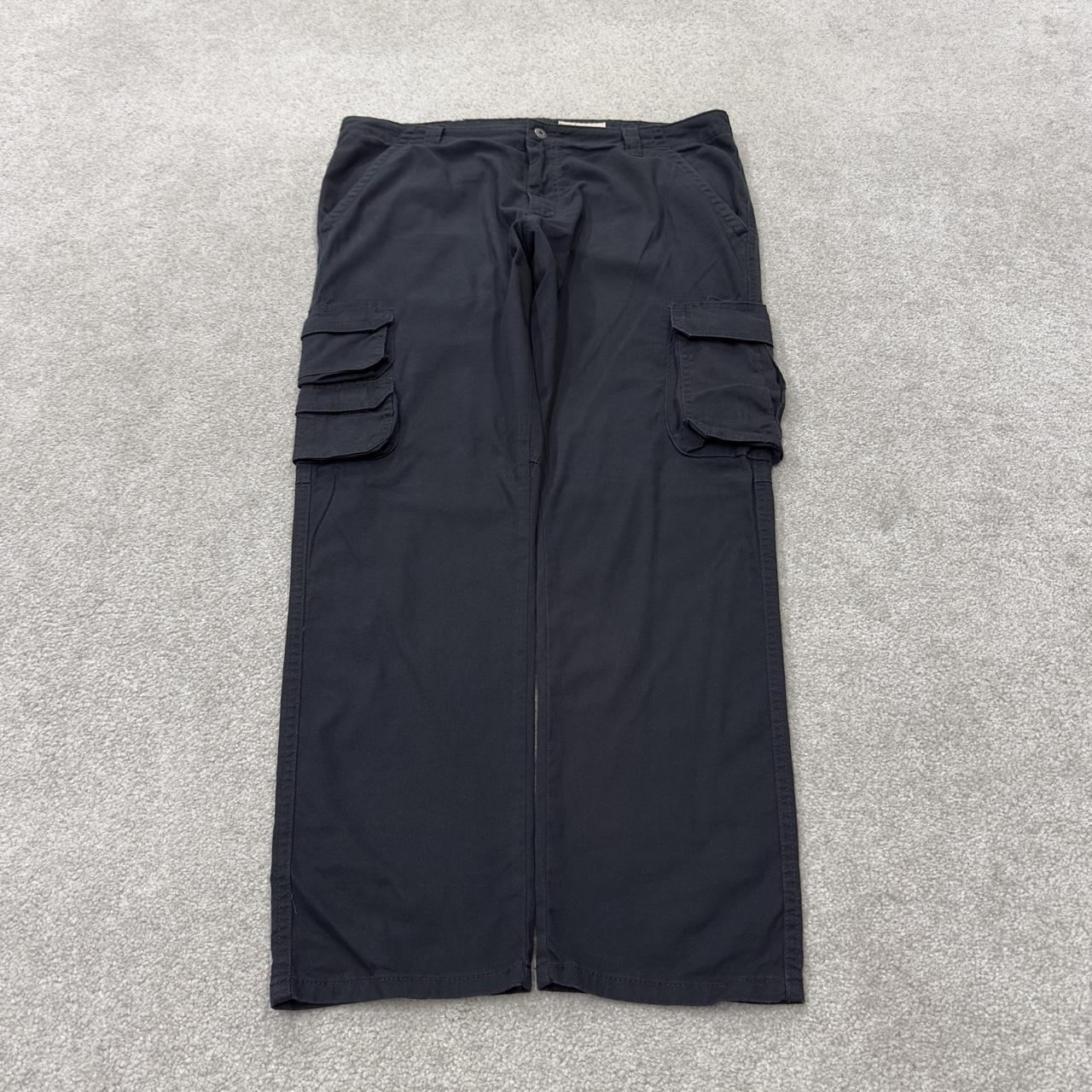 Wrangler cargo pants y2k black Regular taper fit skater work utility pants