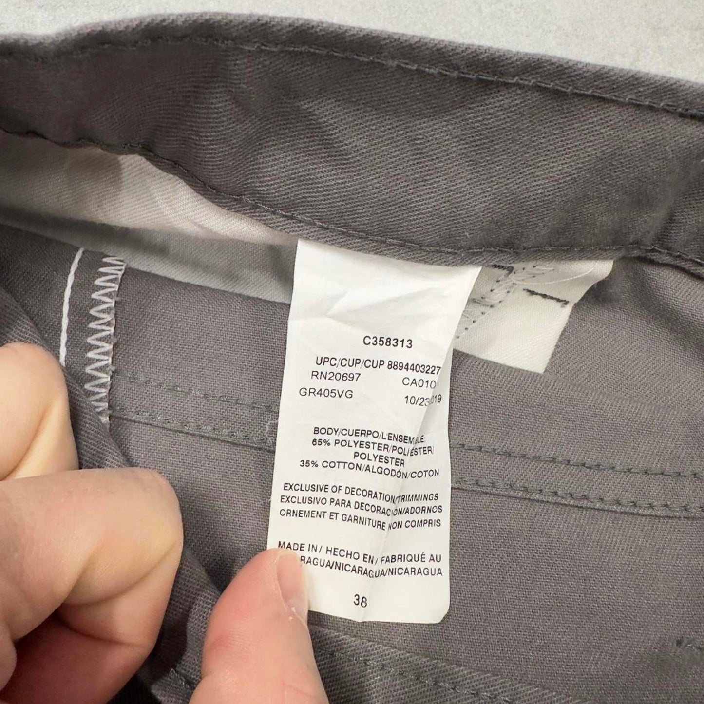 Baggy Grey Dickies shorts W38