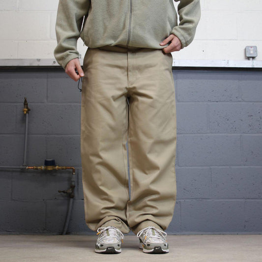 Y2k chino work pants beige Loose skate style trousers Red Kap workwear
