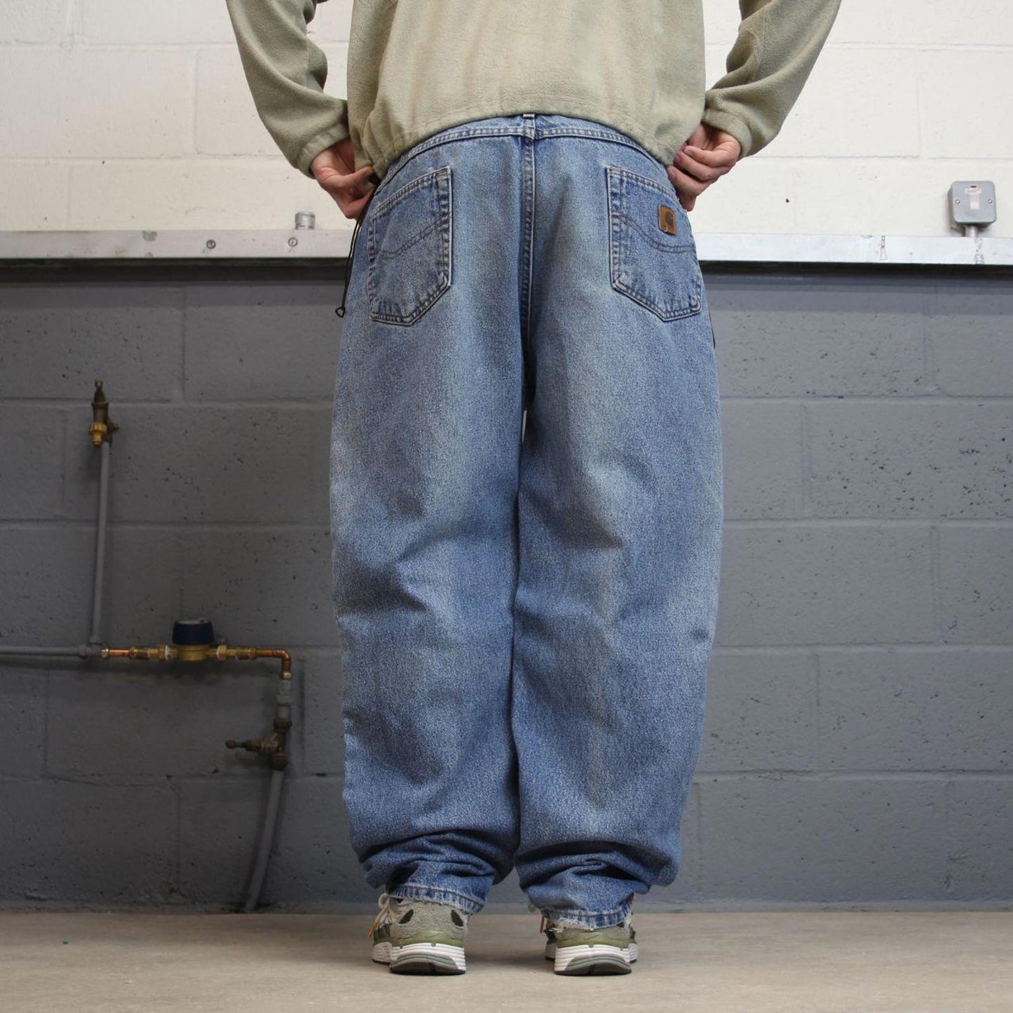 Y2K baggy Carhartt denim jeans blue Loose relaxed fit skate style workwear pants