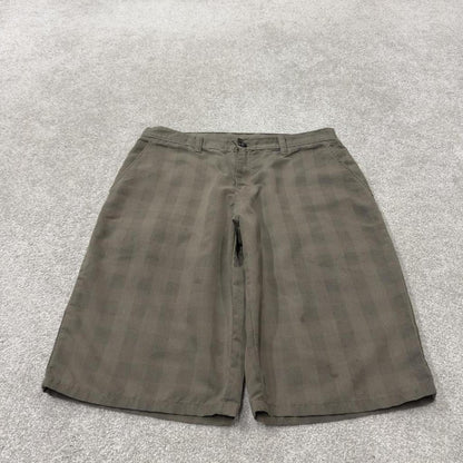 Dickies baggy checkered carpenter shorts khaki Twill chino skater style shorts loose long leg