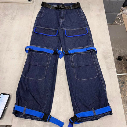 Blue SHEIN baggy cargo jeans W30L32