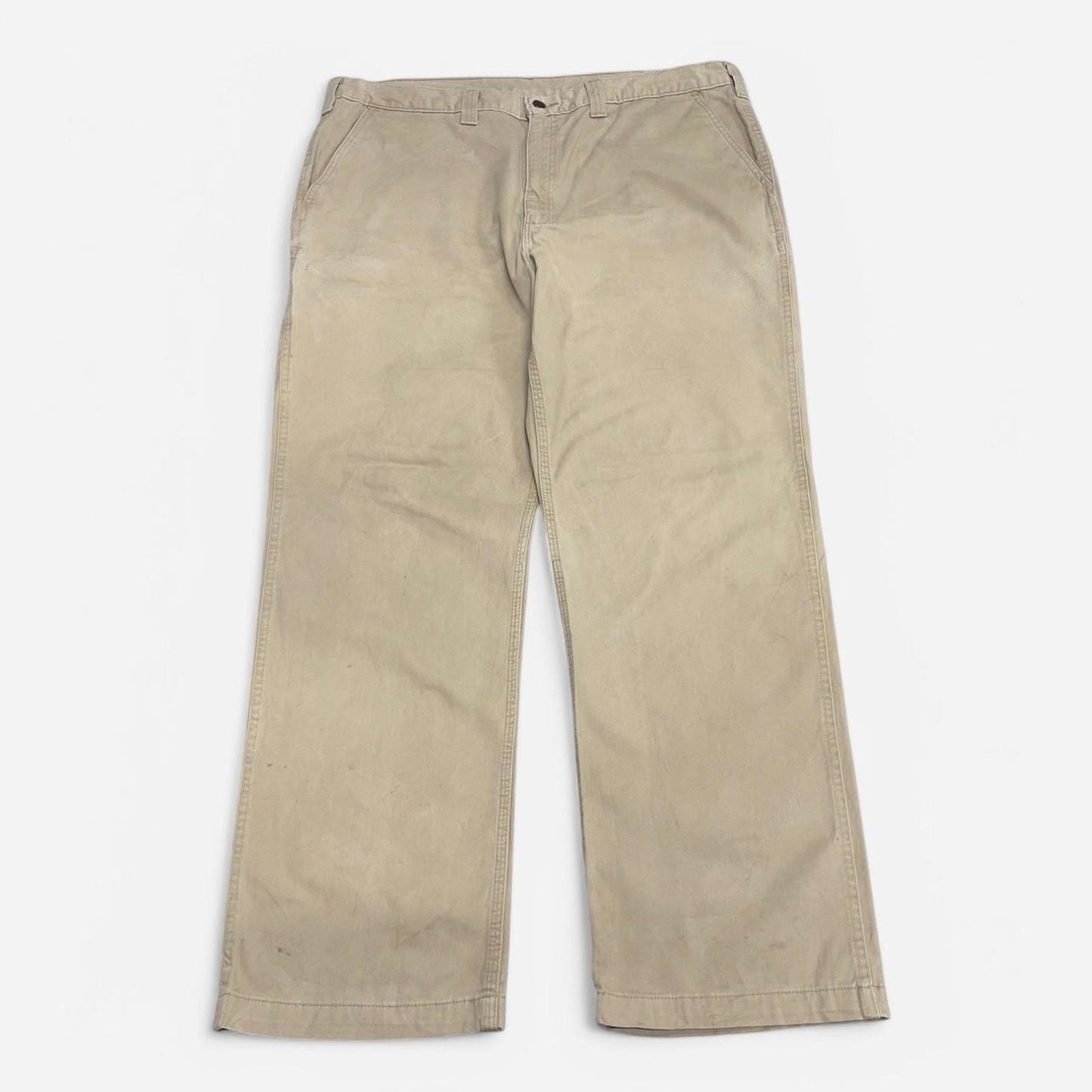 Carhartt carpenter pants W42 L32 beige relaxed fit 90s style cargos