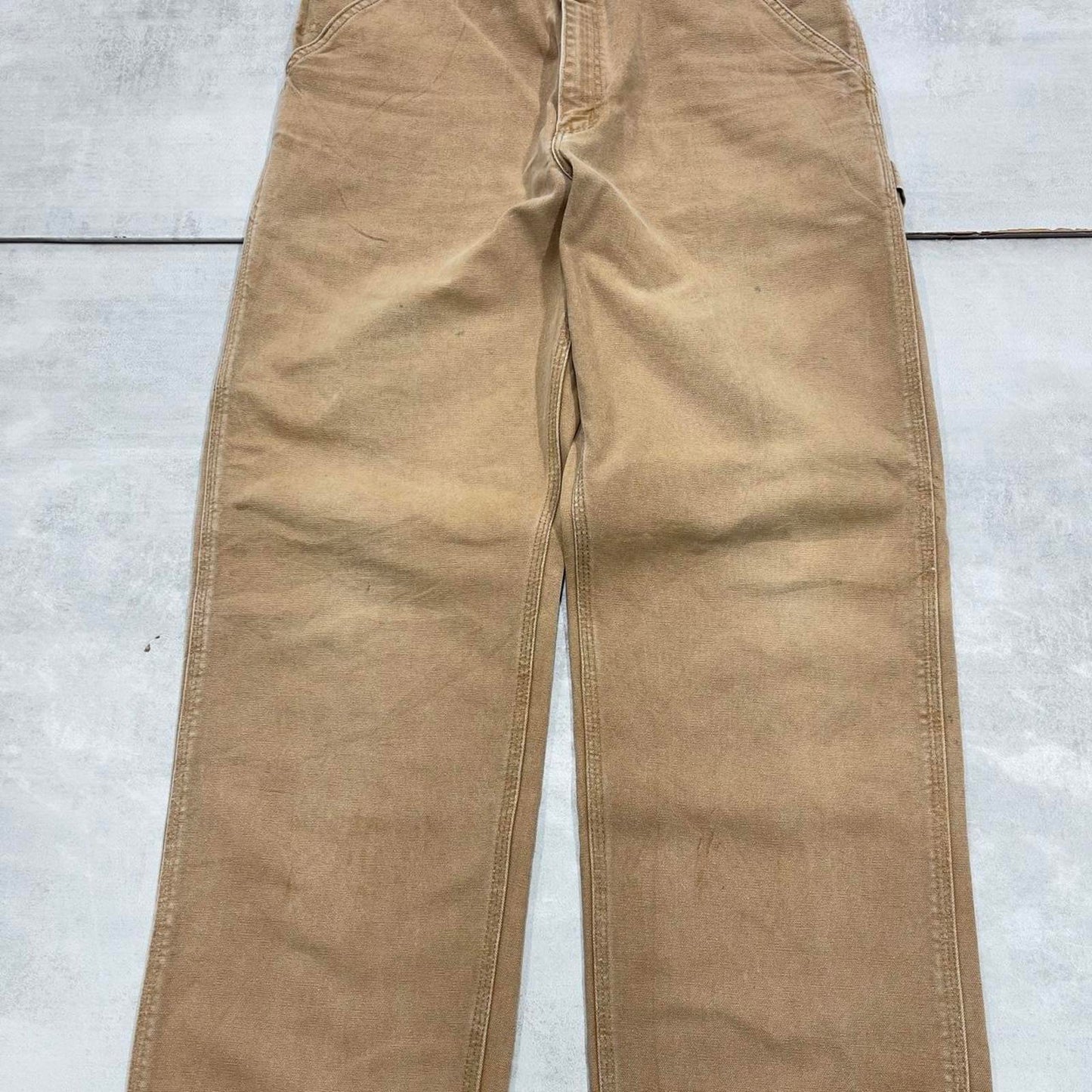Vintage Tan baggy Carhartt carpenter jeans W36L30 skater style loose leg cargos