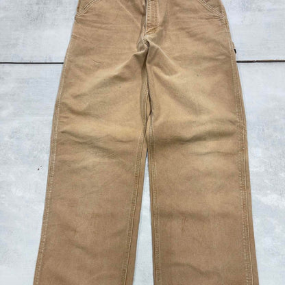 Vintage Tan baggy Carhartt carpenter jeans W36L30 skater style loose leg cargos