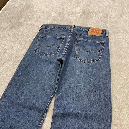 Y2k Levi's 505 jeans blue Straight leg denim pants red tab logo