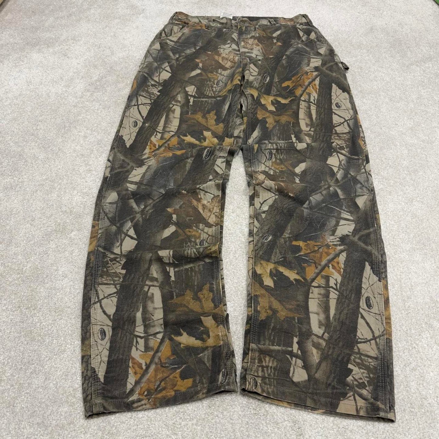 Camo Carhartt carpenter pants W36L34 Baggy camo 90s style canvas skater cargos