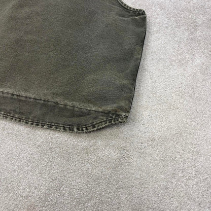 Green vintage Carhartt gilet 2XL sandstone canvas