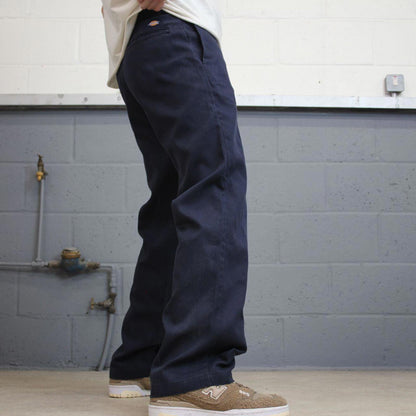 Dickies 874 Pants W32L32 navy 90s twill style chino skater trousers