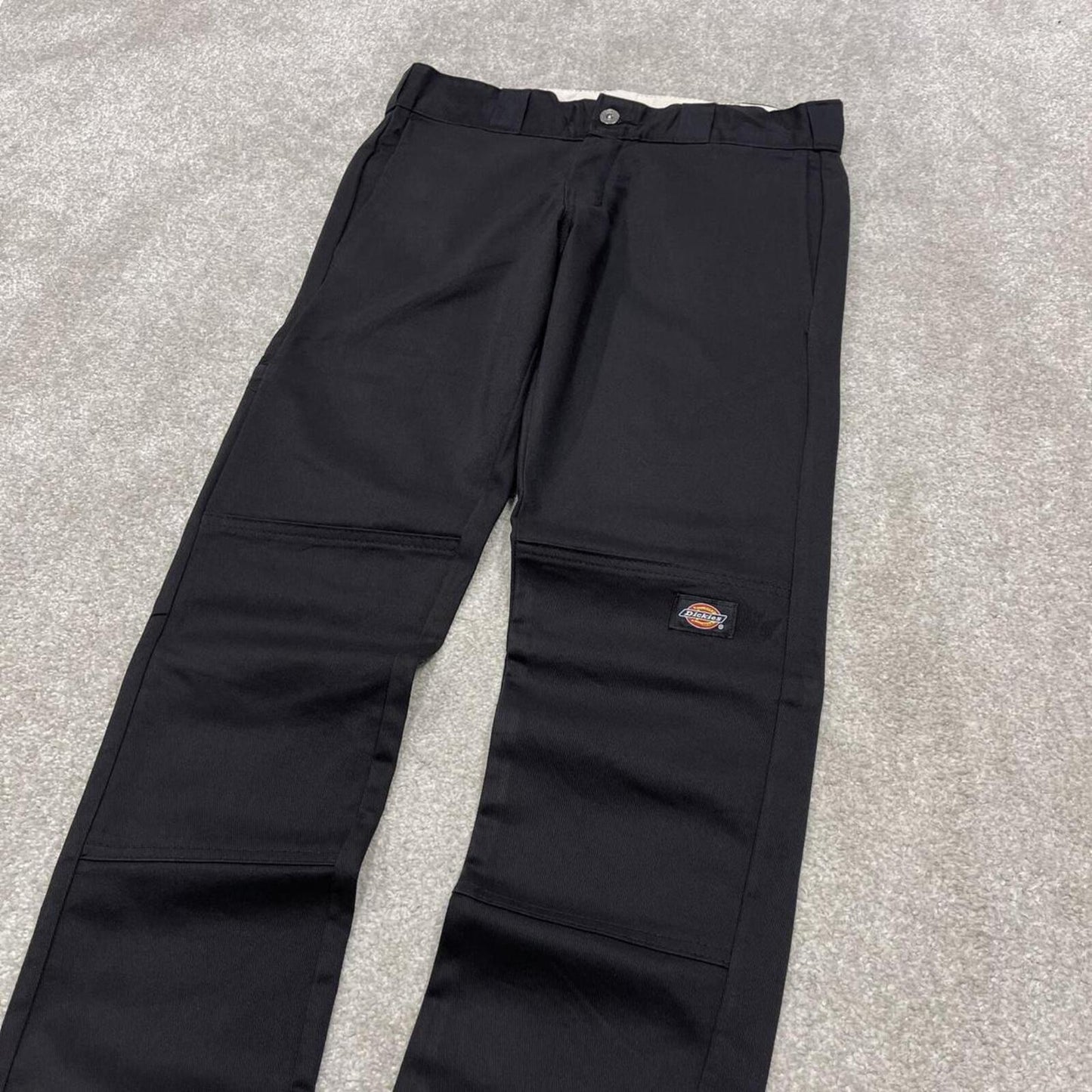 Dickies double knee work pants black Skinny straight chino style workwear skater trousers