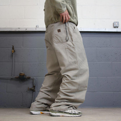 Vintage baggy Carhartt carpenter jeans stone 90s skater style W42L32 wide leg carpenters
