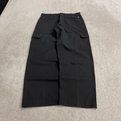 Vintage cargo pants Red Kap utility chino trousers black Loose skater style cargo work trousers