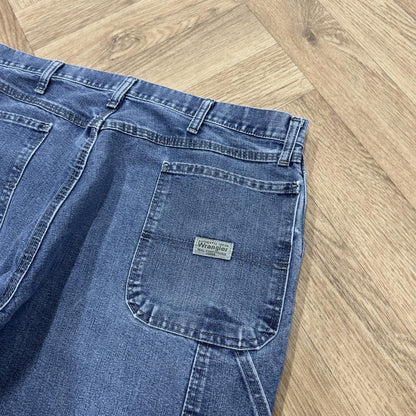 Vintage Wrangler carpenter jeans y2k Loose fir denim utility workwear skate trousers