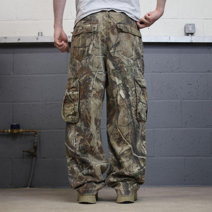 Realtree baggy camo cargo pants khaki Loose floaty leg Spartan camouflage hunting cargos