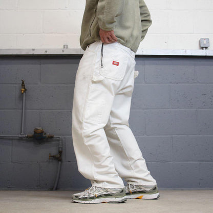 Dickies carpenter pants white painters cargos W40L30 90s skater style workwear cargo pants