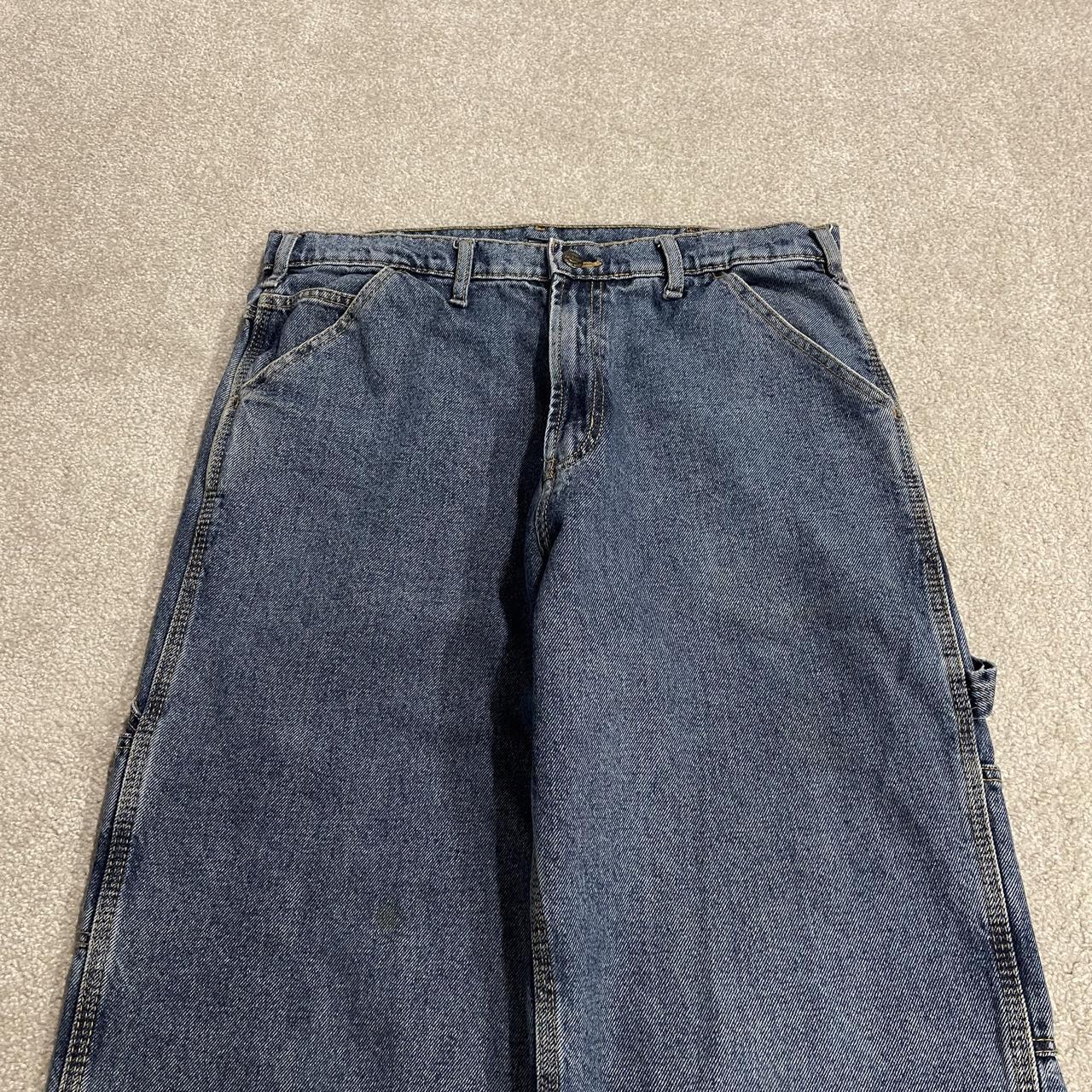 RK Brand baggy carpenter jeans y2k wide leg W34L30 blue Loose skater style work cargos