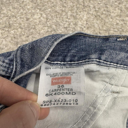 Y2k Wrangler carpenter shorts summer blue Loose 100% cotton jorts summer festival