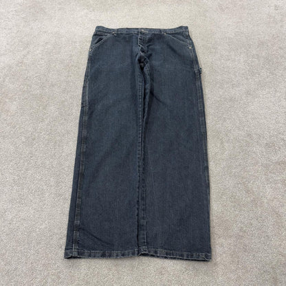 Wrangler carpenter jeans y2k blue loose leg denim Loose leg skater 2000s style cargo pants