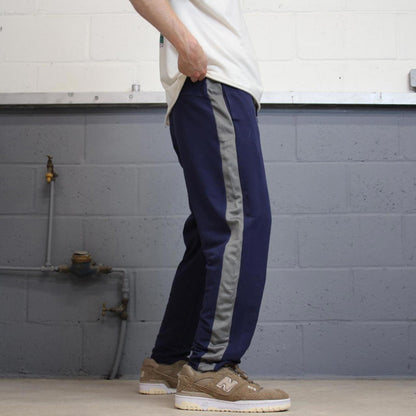 Y2k 00s Puma tracksuit bottoms Medium men's navy joggers loose gym track pants sporty trackies