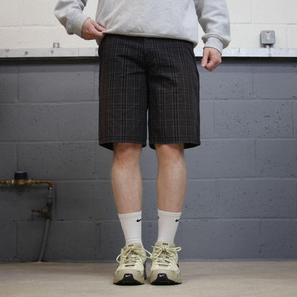 Dickies checkered carpenter shorts black grey Twill chino skater surf style shorts