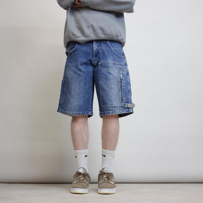 Rare vintage Paco jean shorts W31 denim 90s hip hop skater deep pockets jorts