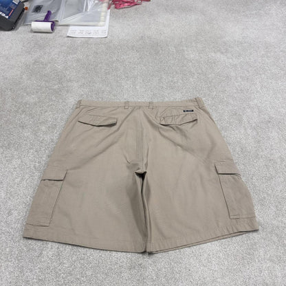 Y2K baggy Chaps cargo technical shorts beige W42 Wide leg chino utility hiking