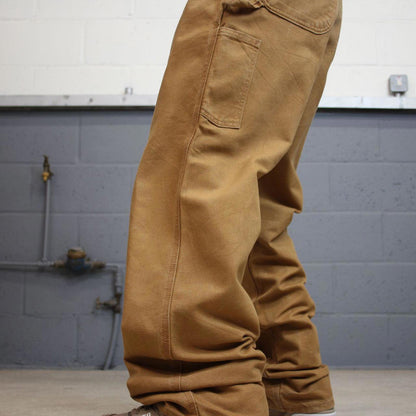 Baggy Carhartt carpenter jeans W34 L34 tan 90s style skater cargos