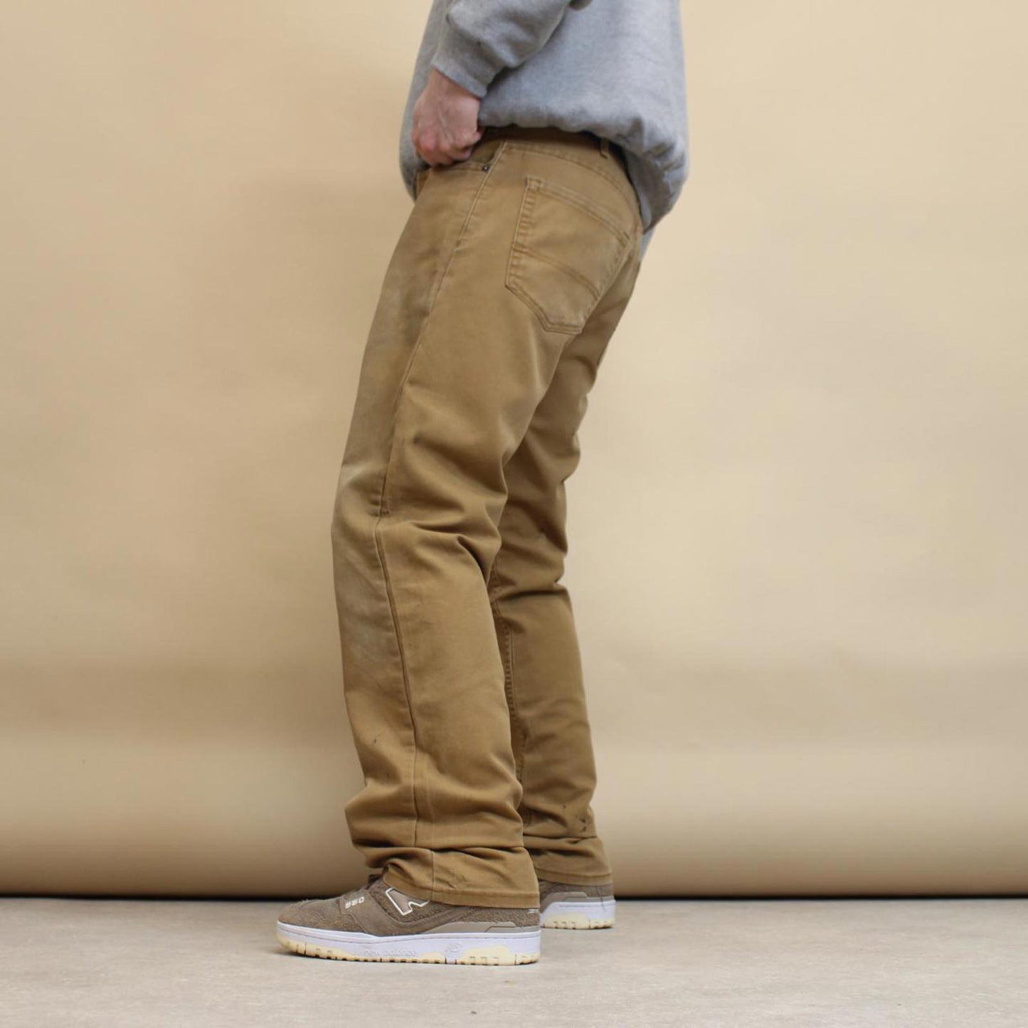 Tan Dickies trousers W34L32 90s style work pants straight fit