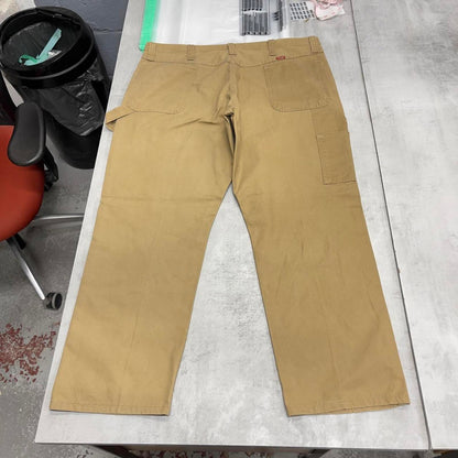 Baggy Wrangler carpenter trousers W42L30 sand brown 90s workwear skate style cargo pants