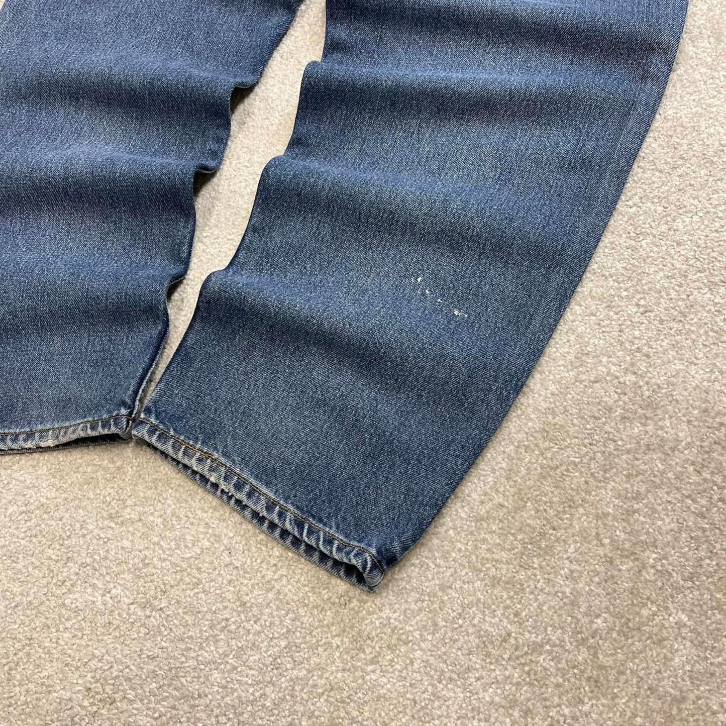 Blue Levi's 550 baggy jeans W38L30 relaxed fit denim 90s skater style pants red tab 100% cotton