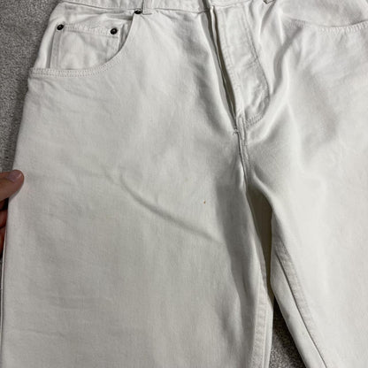 Long baggy denim shorts y2k white Loose skater surf style summer shorts
