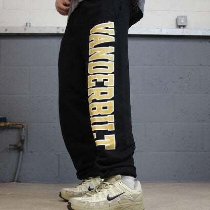 Y2K Champion baggy joggers black loose fit cuffed Loose print track pants