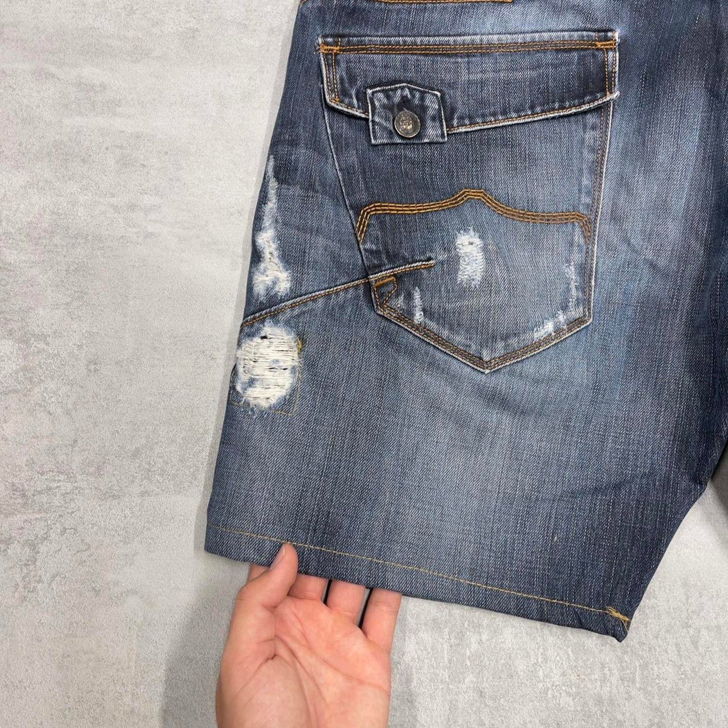 Blue Police jorts W38