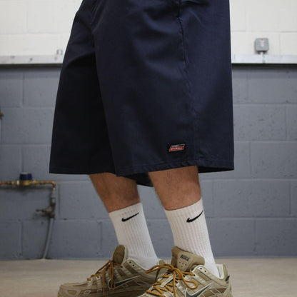 Dickies baggy chino shorts carpenter navy Chino style skater shorts long wide leg festival