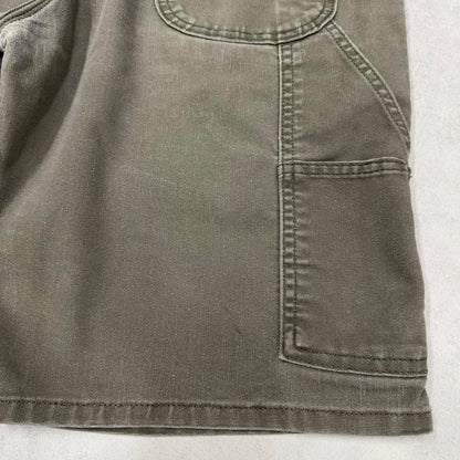 Green Dickies Carpenter Jorts W34 Mens Loose canvas denim cargo summer skate shorts