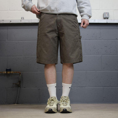 Faded Glory carpenter shorts khaki Loose skater style summer festival cargo jorts