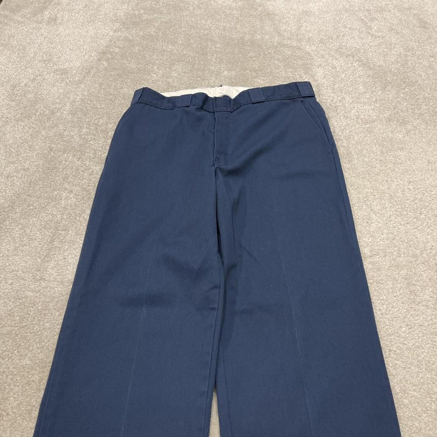 Vintage Dickies work pants loose fit navy Twill chino skate style trousers wide leg