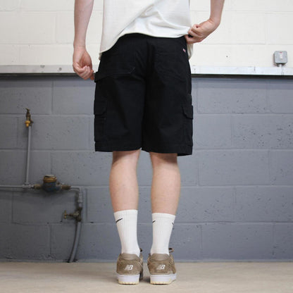 Dickies cargo shorts carpenter black summer canvas skate / work shorts festival