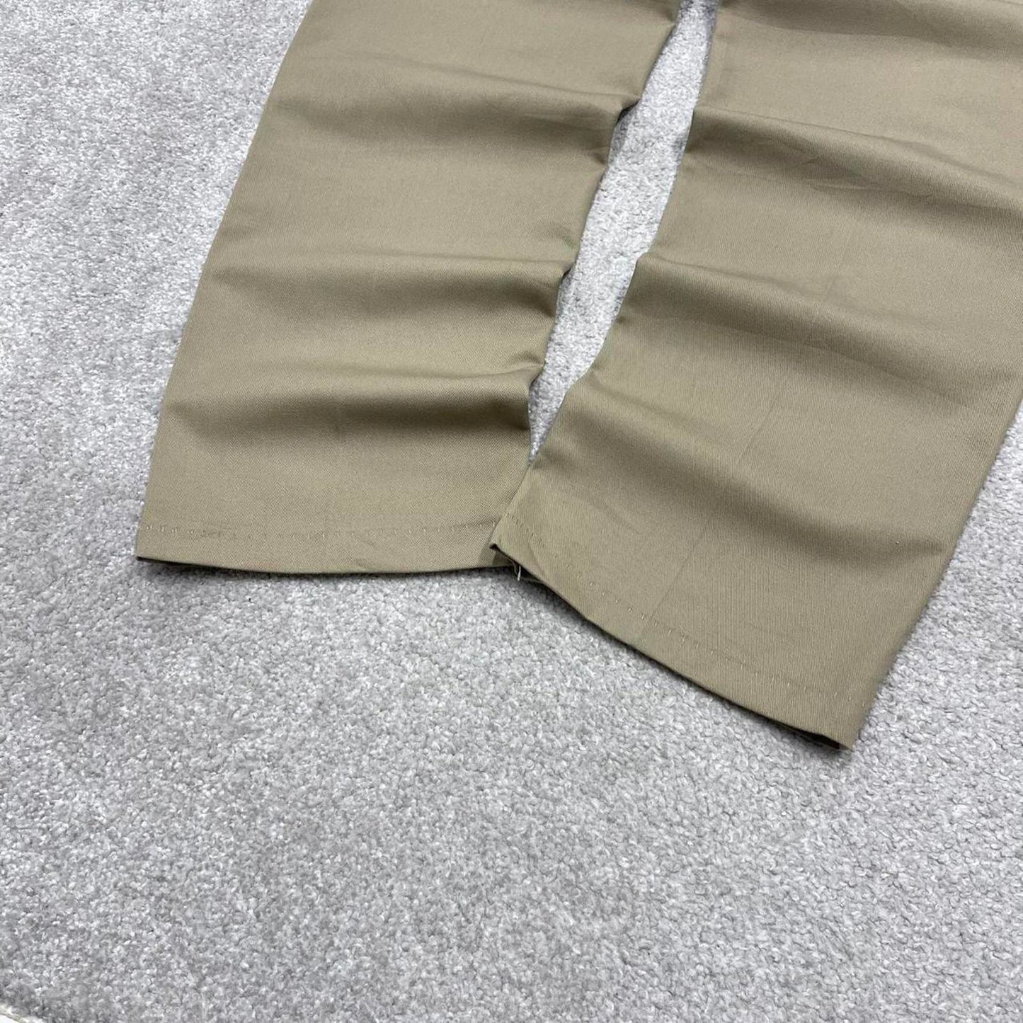 Vintage y2k work pants loose beige Chino style skate trousers Red Kap workwear patch logo