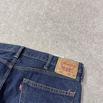 Levi’s 505 jeans Y2K blue straight leg denim Levi’s straight leg 2000s style pants red tab logo