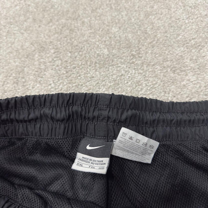 Y2K Nike baggy tracksuit bottoms black XXL wide leg Mesh lining, drawstring & elasticated waist