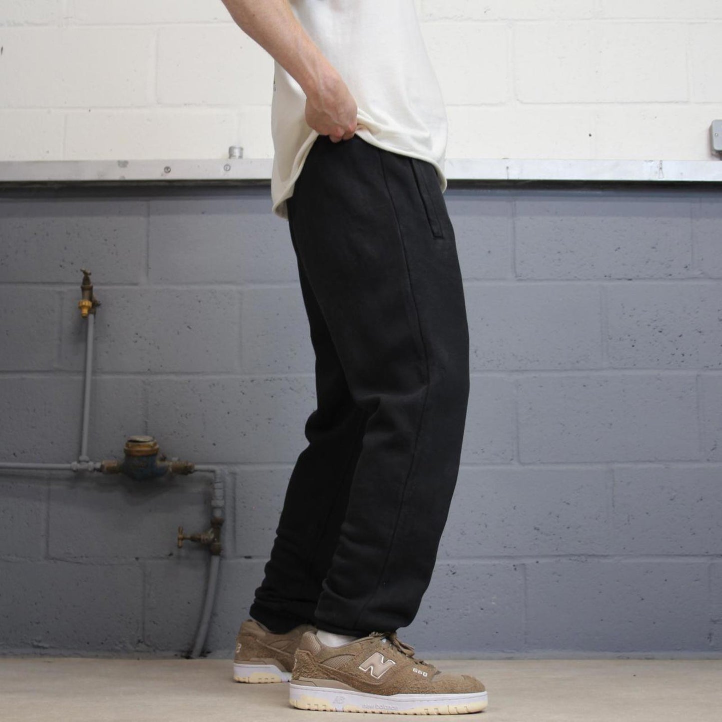 Y2k black Adidas joggers L