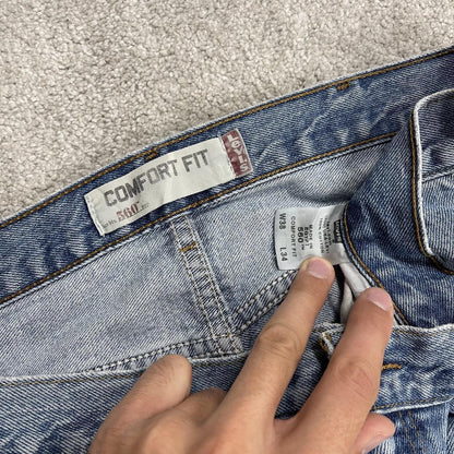 Levi's 560 baggy jeans y2k blue Wide leg comfort fit denim pants red tab logo