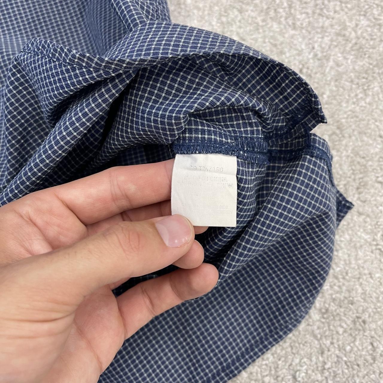 Columbia checkered short sleeve shirt boxy navy Surf style check shirt technical safari summer
