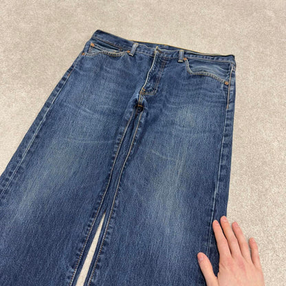 Vintage y2k Levis 505 jeans blue Casual style 5 pocket straight leg denim pants
