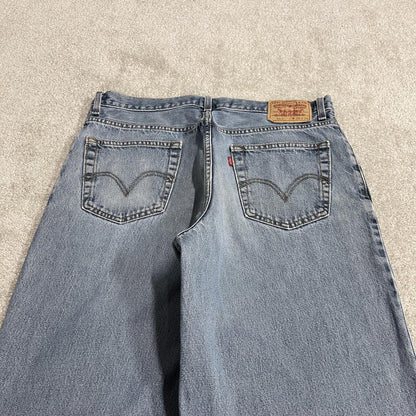 Levi's 560 baggy jeans y2k blue Wide leg comfort fit denim pants red tab logo